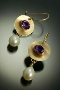 925 Silver Women Turquoise Dangle Drop Earrings Wedding Engagement Jewelry Gifts