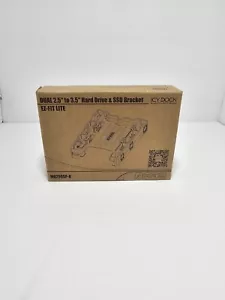 ICY DOCK EZ-Fit Lite MB290SP-B 2 x 2.5 to 3.5 Drive Bay SSD/HDD Mounting Bracket - Picture 1 of 7