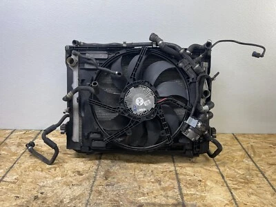 11-12 BMW F01 F02 Alpina B7 B7L Main Radiator Cooling Fan Condenser Assembly OEM - Image 1 of 4