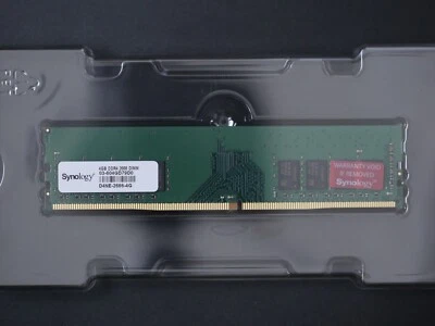 Synology DDR4 2666 MHz UDIMM Memory Module D4NE-2666-4G for RS2818RP+ RS2418RP+ - Image 1 of 4