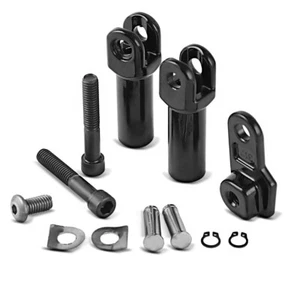 Support de repose-pieds passager moto Craftride noir DK88 - Photo 1/4