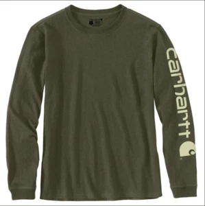 Carhartt Women’s Loose Fit Heavyweight Long Sleeve T Shirt Cotton Size 1X NWT - Picture 1 of 4
