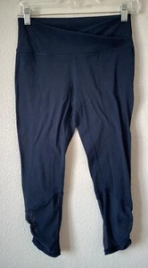 Ivivva By Lululemon Take Me To Studio Crop Leggings True Navy Size 14 - Picture 1 of 8
