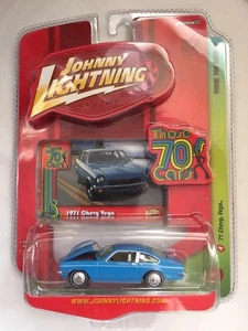 Johnny Lightning '71 1971 Chevy Vega Blue Those 70’s Cars R1 Diecast 1/64 Scale - Picture 1 of 3