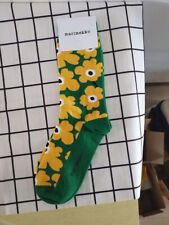 4 pairs Women marimekko socks flower size 36-39 Green