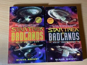 Star Trek The Badlands Books 1 & 2 Complete Series Collection Set Susan Wright - Picture 1 of 9