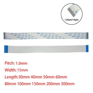 14Pin 1mm Pitch FFC FPC Flexible Flat Cable AWM VW-1 20624 80C 60V A B Type - Picture 1 of 6