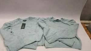 Wild Fable Womens XS Knit Pullover Long Sleeve Sweater Light Green NEW, Set of 2 - Picture 1 of 5