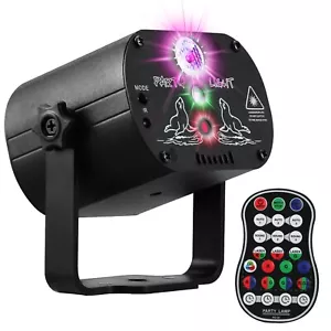 POCOCO DJ Disco Stage Party Lights, Sound Activated Laser Light RGB Flash Str... - Picture 1 of 6