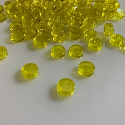 100 por lote NUEVO LEGO Azulejo Plano Amarillo Transparente 1x1, Redondo (98138/4650500) Foto 1 de 3