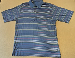 Cutter & Buck Signature Collection blau gestreiftes Herren-Poloshirt Größe XL - Bild 1 von 8