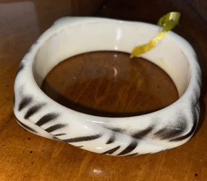 Bangle Bracelet Tiger Stripe Estate Vintage - Picture 1 of 8