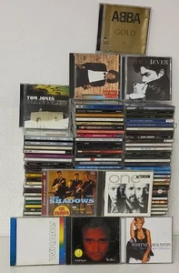 117 x 70s & 80s Pop CD JobLot - The Shadows Beegees Prince Tom Jones Wham 30 - Picture 1 of 6