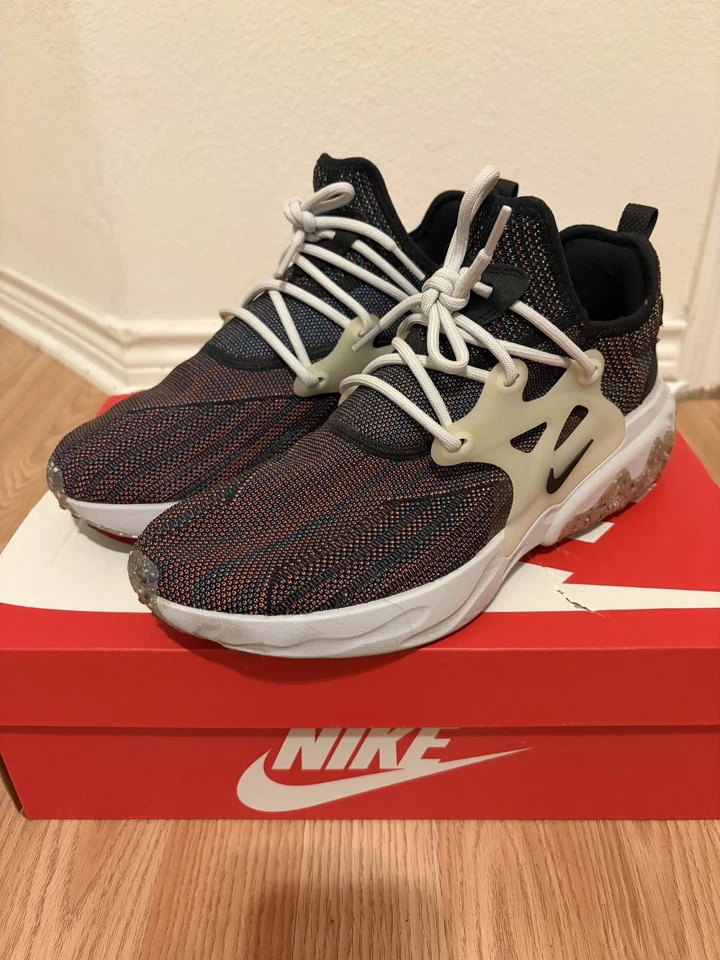 Size 9.5 - Nike React Presto Flyknit Multi Black - Image 1 of 4
