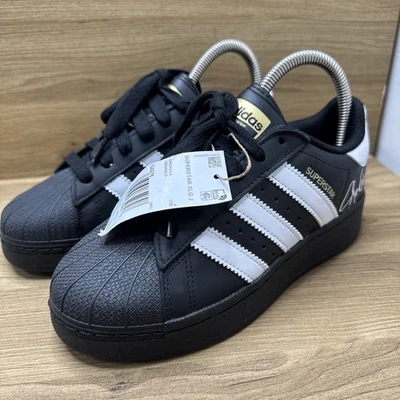 ADIDAS ORIGINALS SUPERSTAR J  GRADE SCHOOL BLACK / WHITE GS EF5398 Size 4.5 - Image 1 of 4