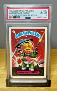 OUTERSPACE CHASE 1986 GARBAGE PAIL KIDS SERIES 4 #138B PSA 8 - Picture 1 of 2