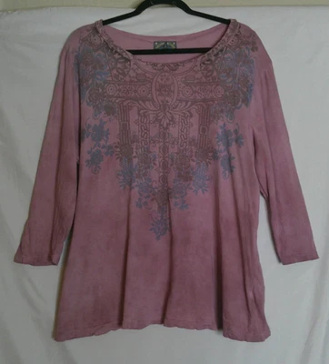 Blusa Top Vintage Para Mujer Y2K Vainilla Azúcar Púrpura 1X Floral Hada Casa Boho Foto 1 de 4