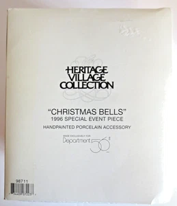 DEPARTMENT 56 HERITAGE VILLAGE COLLECTION CHRISTMAS BELLS 1996 SPECIAL EVENT PC - Picture 1 of 13