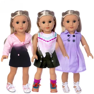 Doll Clothes (18-19,5 Inch). Dress、Shirt for Gotz and American Girl. Handmade. - Foto 1 di 38