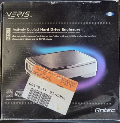 Antec MX-1 Veris 3.5 inch USB2.0 Actively Cooled HDD Enclosure w/ 2GB HDD - Image 1 of 4
