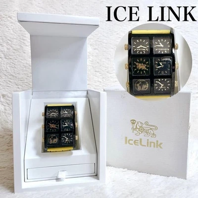 Ice Link Avalanche 4 Zona Horaria Reloj Hombre Lujo Reloj Pulsera Movimiento Cuarzo Foto 1 de 4