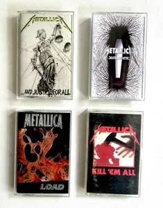 METALLICA Vntg Cassette Lot- Kill Em All, Justice 4 All, Load, Death Magnet VG++ - Picture 1 of 11