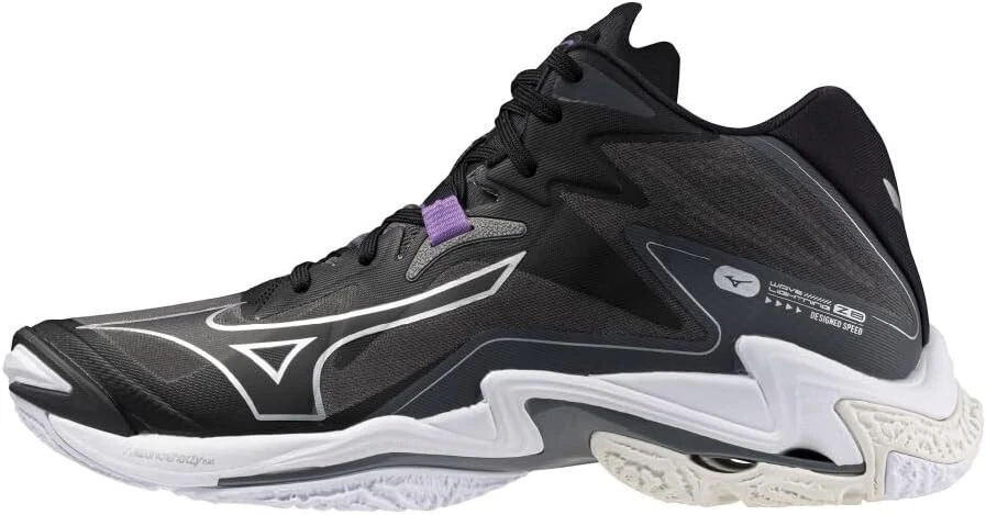 MIZUNO Volleyball Shoes WAVE LIGHTNING Z8 MID Black V1GA2405 US 8.5 JP 26.5