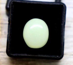 Natural Luminous Glow in Dark Cabochon Stone 9CT Oval Cut Luminous Certified - Picture 1 of 8