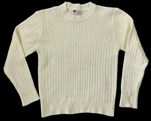 DE COLECCIÓN KINGS ROAD SEARS TIENDA HOMBRE CABLE TEJIDO BLANCO PESCADOR S SUÉTER GRANDE - Imagen 1 de 11