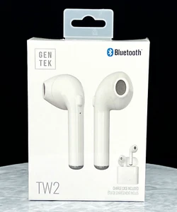 Gentek TW2 Wireless Earbuds Headset iOS with Charging Case HOLIDAY SALE - Picture 1 of 5