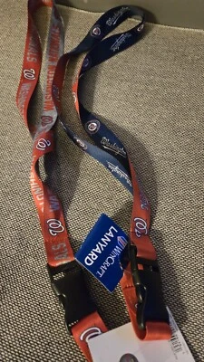 Washington Nationals Lanyard 22" Quick Release Key Ring &Breakaway 2 Diff Styles - Image 1 of 4