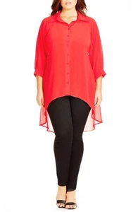 City Chic Open Back High/Low Tunika Shirt (Gr. M = 18W) - Bild 1 von 2