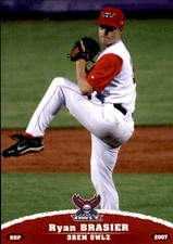 2007 Orem Owlz Grandstand #2 Ryan Brasier Wichita Falls Texas TX Baseball Card