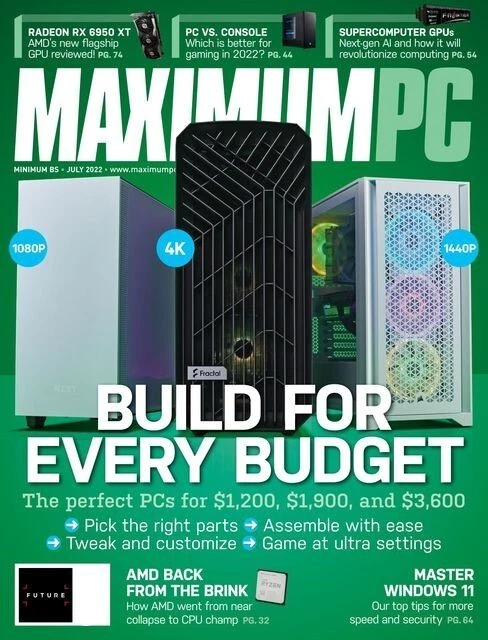 MAXIMUM PC MAGAZINE | JUL 2022 | BUILD FOR EVERY BUDGET - Image 1 of 1