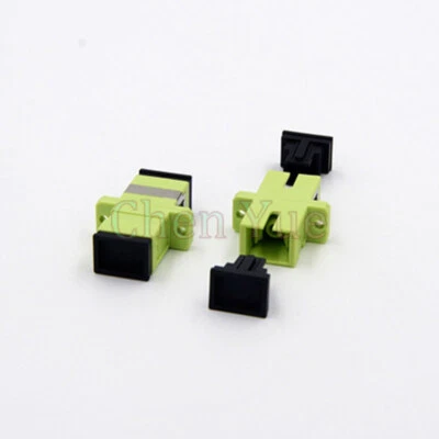 50pcs Fiber Optic SC Adapter MM OM4 Magenta ftth Simplex Green SC UPC Coupler   - Image 1 of 4
