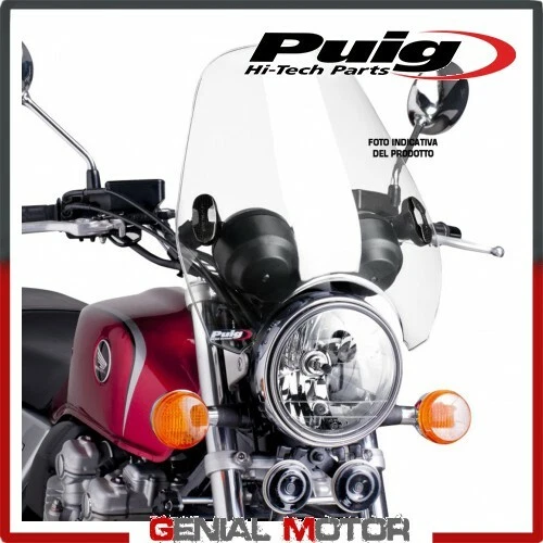PUIG Custom II Carenabris Alto para Faros Redondos - Transparente (0336W)