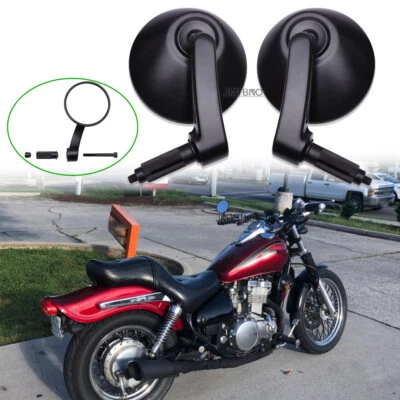 7/8'' Motorcycle Handle Bar End Mirrors For Kawasaki Vulcan S 650 800 900 1500 - Image 1 of 4