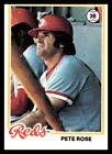 1978 Topps Pete Rose #20 Cincinnati Reds Baseball Card READ