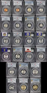 2005-P&D SMS 1C, 5C, 10C, 25C, 50C, & $1 22 Coin Set PCGS MS-68/69 & SP-68/69 - Picture 1 of 6