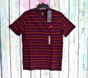 Herren Levi's klassisch Housemark kurzärmeliges T-Shirt S, M, 3XL Chicorée Kaffee neu mit Etikett - Bild 1 von 11