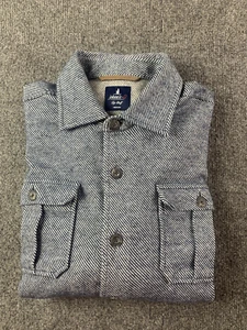 Johnnie-O Top Shelf Hombre Mezcla Algodón L/S Chamarra Talla M Azul/Blanco - Imagen 1 de 9