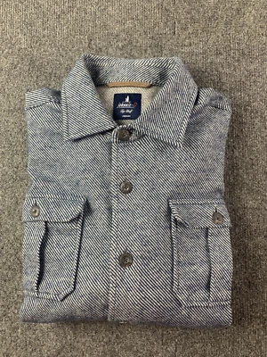 Johnnie-O Top Shelf Hombre Mezcla Algodón L/S Chamarra Talla M Azul/Blanco Foto 1 de 4