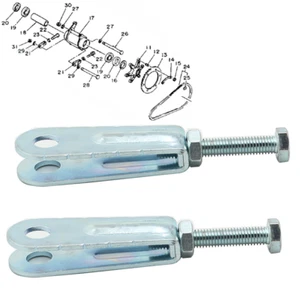 For Yamaha Blaster 200 Breeze Grizzly 125 Rear Chain Adjuster Puller Set YTZ250 - Picture 1 of 7