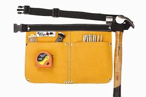 Bolsa tradicional de cuero de alta resistencia para uñas y herramientas - Imagen 1 de 1