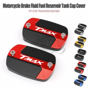 Fit for TMAX530 TMAX500 TMAX560 CNC Brake Fluid Fuel Reservoir Tank Cap Cover - Picture 1 of 13