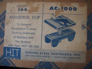 Stck-100 HIT, TWIST CLIP T-STÜCK STANGE AUFHÄNGER FÜR AKUSTIK T-STÜCK BAR - Bild 1 von 6