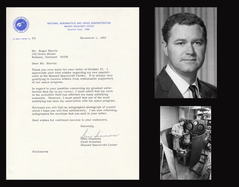 GENE SIMMONS Autographed Signed Typed Letter Apollo NASA Johnson Space Center Cover