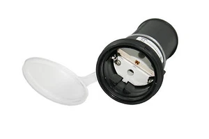 91490 Schuko Kupplung 16A 250V Gummi Durchführung Schutzkontakt IP44 1,5 2,5 mm² - Bild 1 von 3