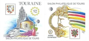 Briefmarke Frankreich Block CNEP 14/15 ** TOURS 1992 - Bild 1 von 1