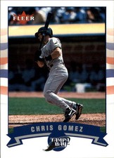 2002 Fleer Tampa Bay Devil Rays Baseball Card #402 Chris Gomez